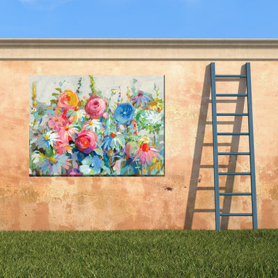 Gleeful Garden Canvas Wall Art