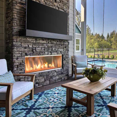 Lanai 60" Single-sided Outdoor Linear Fireplace with IntelliFire Ignition