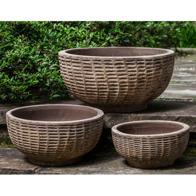 Antique Lattice Basket - Set of 3