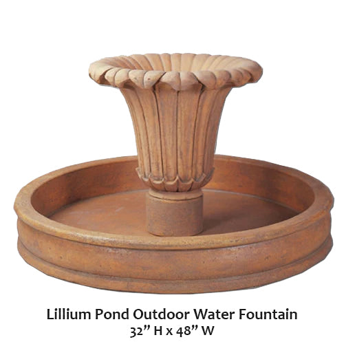 Lillium Pond Outdoor Water Fountain