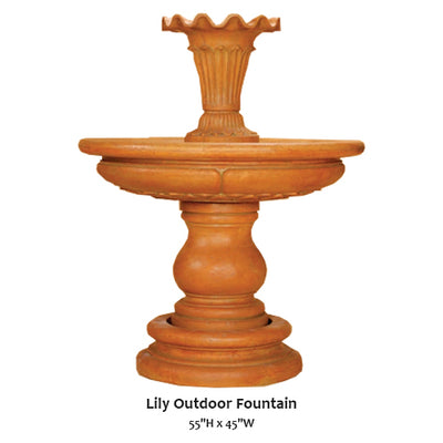 Lily Outdoor Fountain