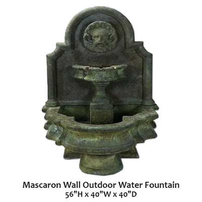 Mascaron Wall Outdoor Water Fountain