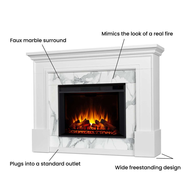 Merced Grand Electric Fireplace