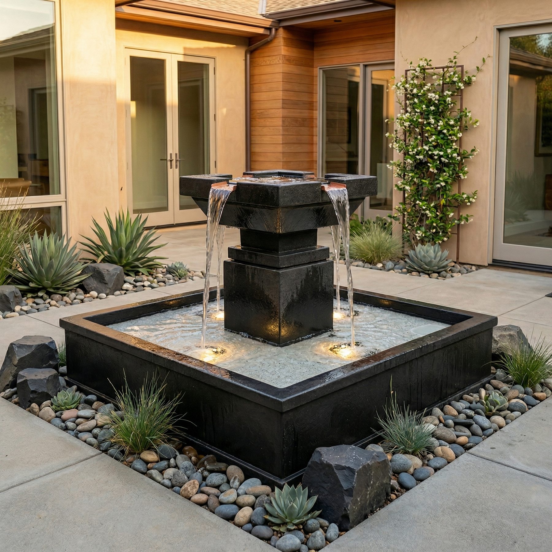 Miramar Square Pond Fountain