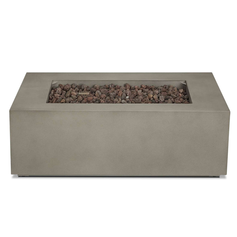 Aegean 42" Rectangle Propane Fire Table with NG Conversion Kit