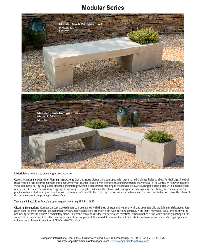 Modular Short Bench Top – Soothing Company