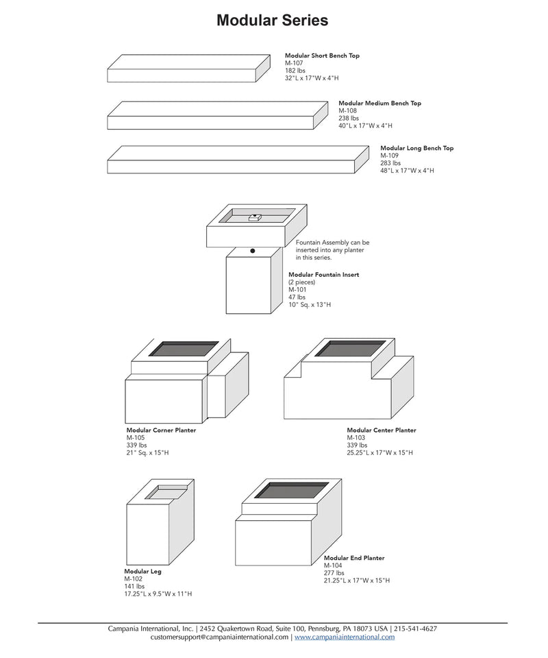 Modular Bench Configuration Series 2