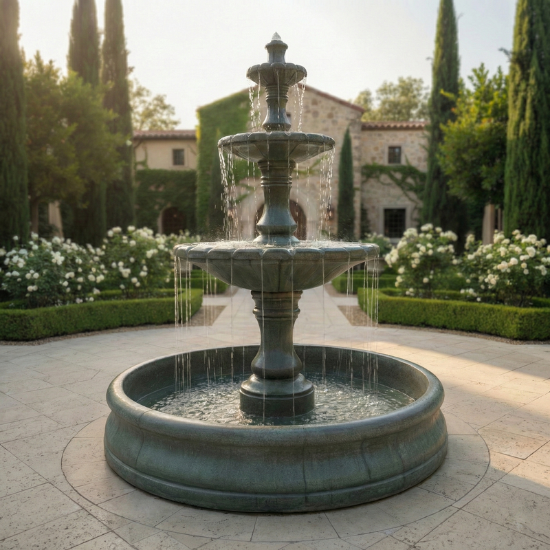 Monaco Three Tier Fountain with 55