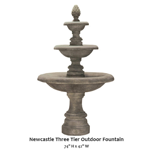 Newcastle Three Tier Outdoor Fountain