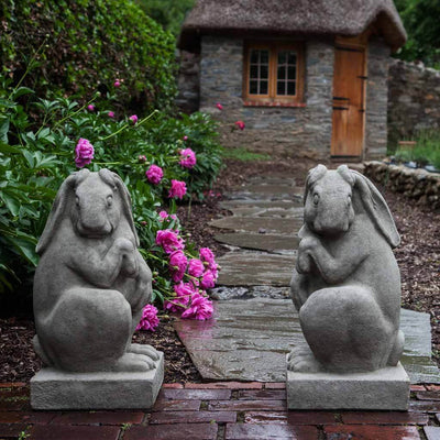 Newport Rabbit Facing Right Cast Stone Garden Statue