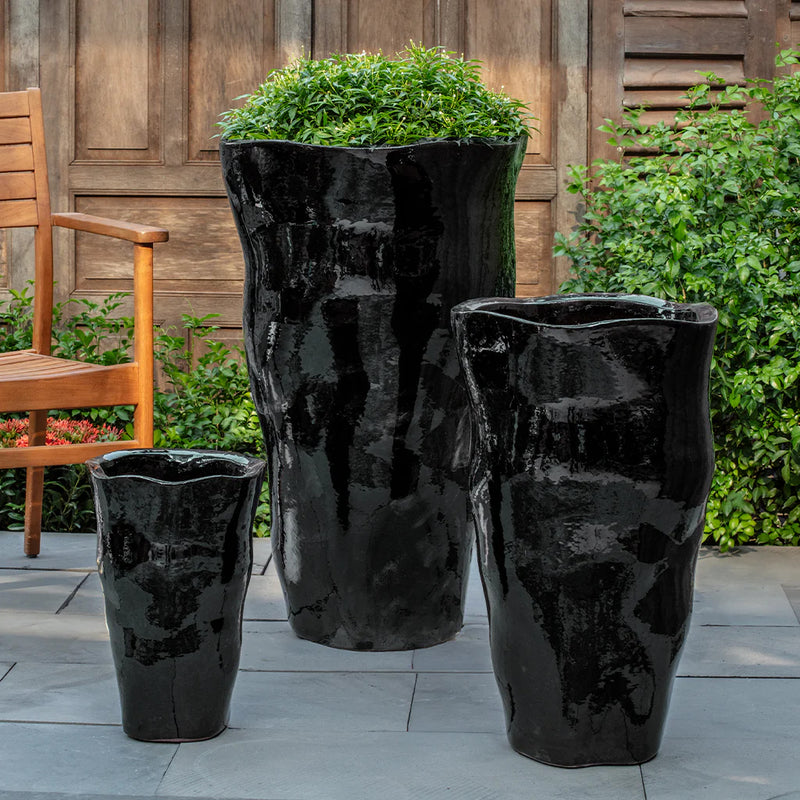 Foxglove Tall Planter Nested Set of 3 | Glazed Collection