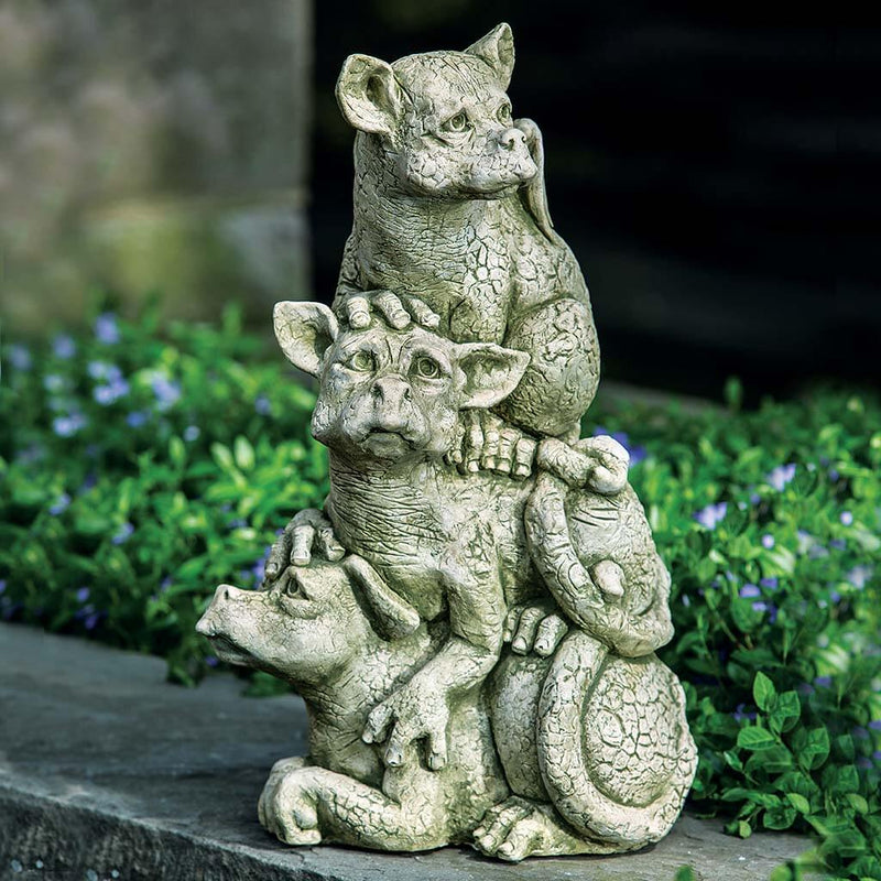 On The Lookout Cast Stone Garden Statue | Gargoyle Statue