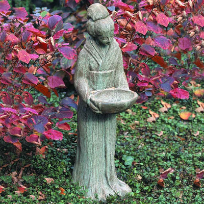 Oriental Maiden with Bowl | Zen Statue