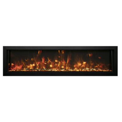 Amantii Panorama 72" Deep Full View Smart Indoor| Outdoor Electric Fireplace