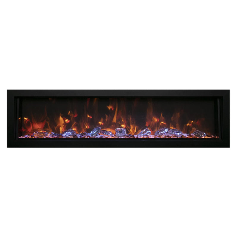 Amantii Panorama 72" Deep Full View Smart Indoor| Outdoor Electric Fireplace