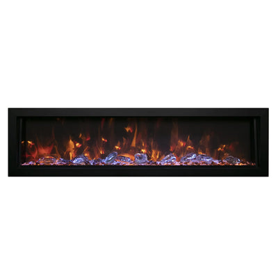 Amantii Panorama 60" Deep Full View Smart Indoor| Outdoor Electric Fireplace