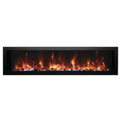 Amantii Panorama 60" Xtraslim Full View Smart Indoor| Outdoor Electric Fireplace