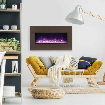 Amantii Panorama 40" Xtraslim Full View Smart Indoor| Outdoor Electric Fireplace