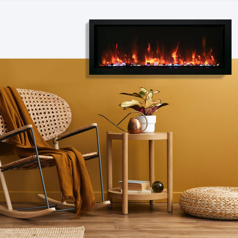 Amantii Panorama 60" Xtraslim Full View Smart Indoor| Outdoor Electric Fireplace