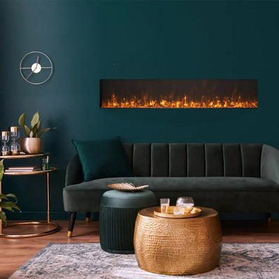 Amantii Panorama 30" Xtraslim Full View Smart Indoor| Outdoor Electric Fireplace