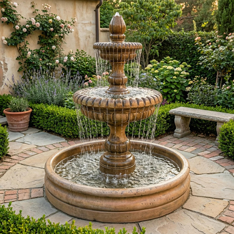 Pioggia Outdoor Water Fountain with 46