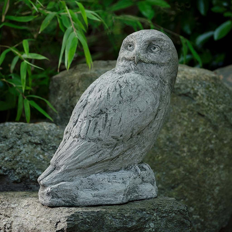 Polar Owl Garden Statue | Bird Statuary
