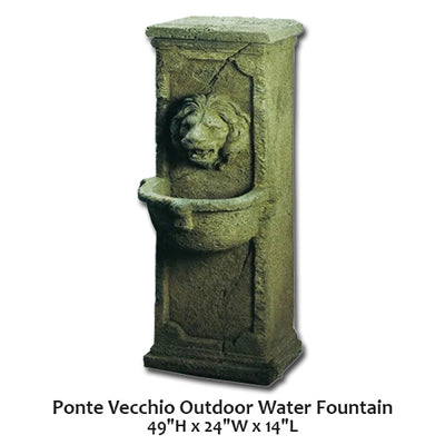 Ponte Vecchio Outdoor Water Fountain