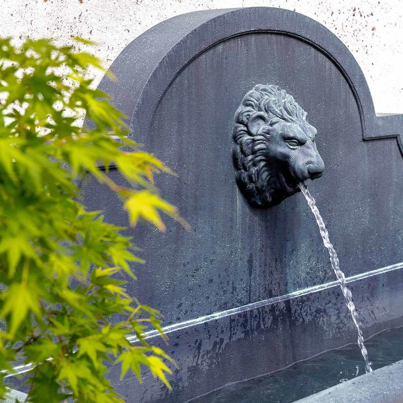Portofino Outdoor Wall Fountain with Lion Spout