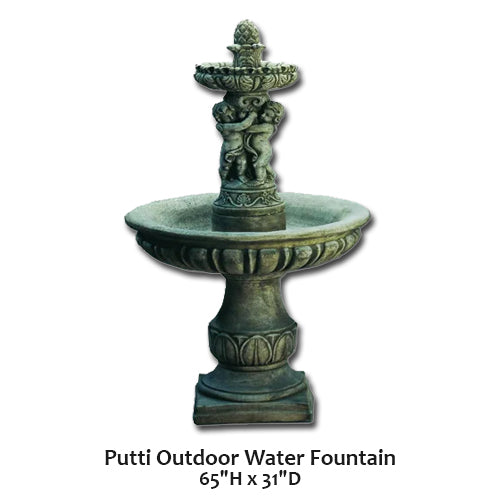 Putti Outdoor Water Fountain