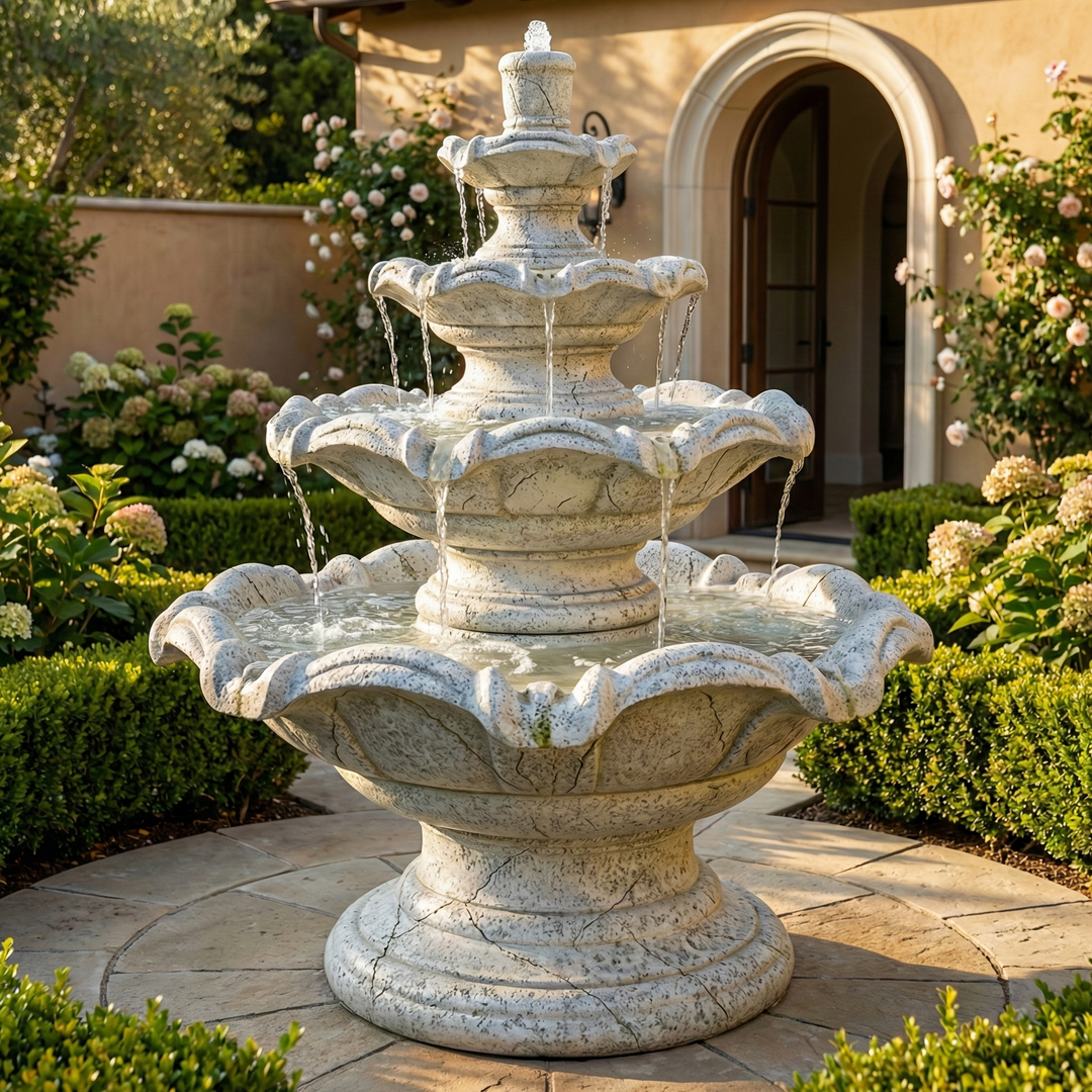 Fontaine 4点セット Quattro Classic Tier Fountain – Soothing Company