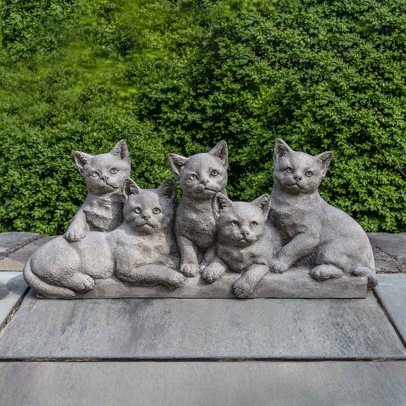 Quintuplets Statue Cast Stone Garden Statue | Cat Statues