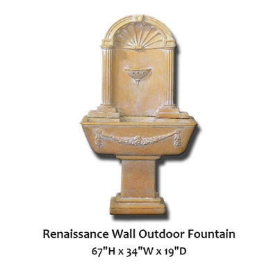 Renaissance Wall Outdoor Fountain