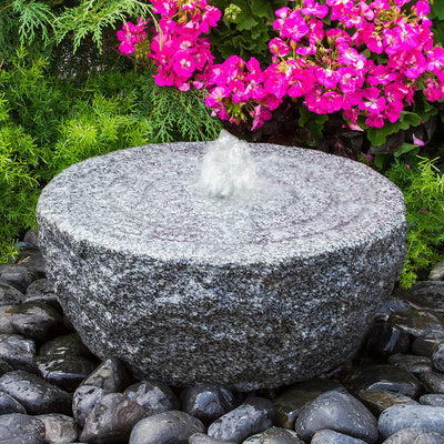 Ringed Circle Granite Stone Fountain