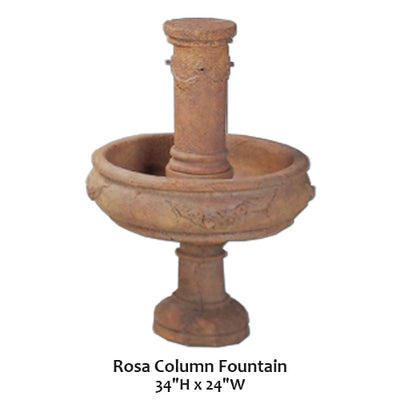 Rosa Column Fountain