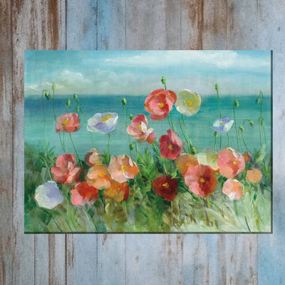 Seaside Poppies Canvas Wall Art