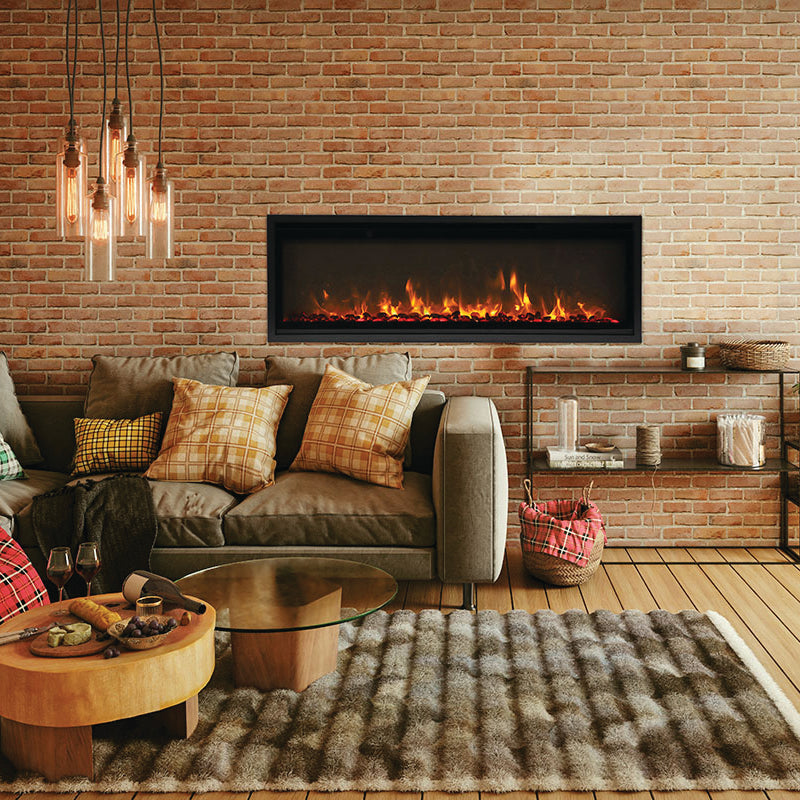 Amantii Symmetry XtraSlim Smart 60″ Indoor | Outdoor Electric Fireplace
