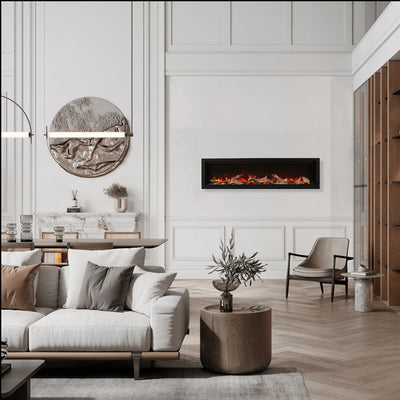 Amantii 42″ Symmetry Smart Indoor | Outdoor Electric Fireplace