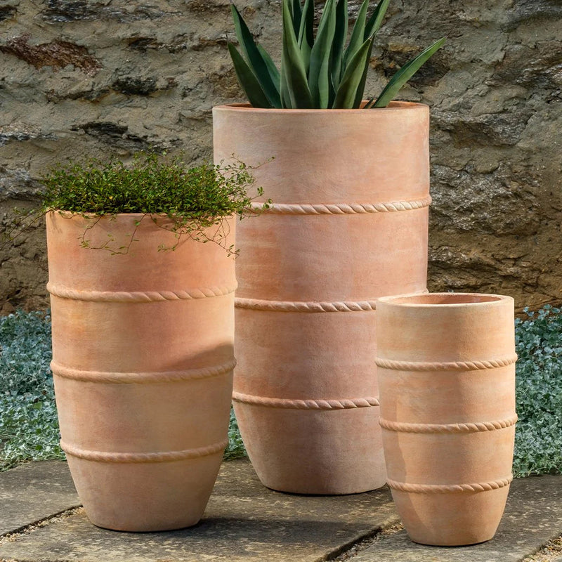 Santorini Tall Planter Nested Set of 3 | Terra Cotta Collection