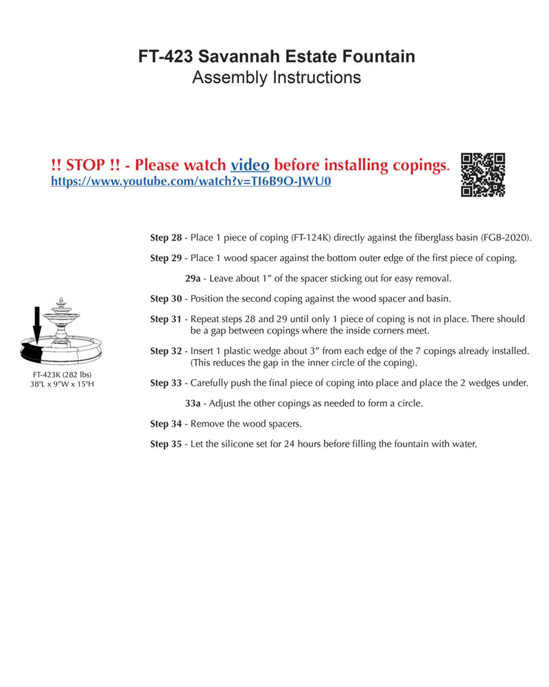 Savannah Estate Fountain