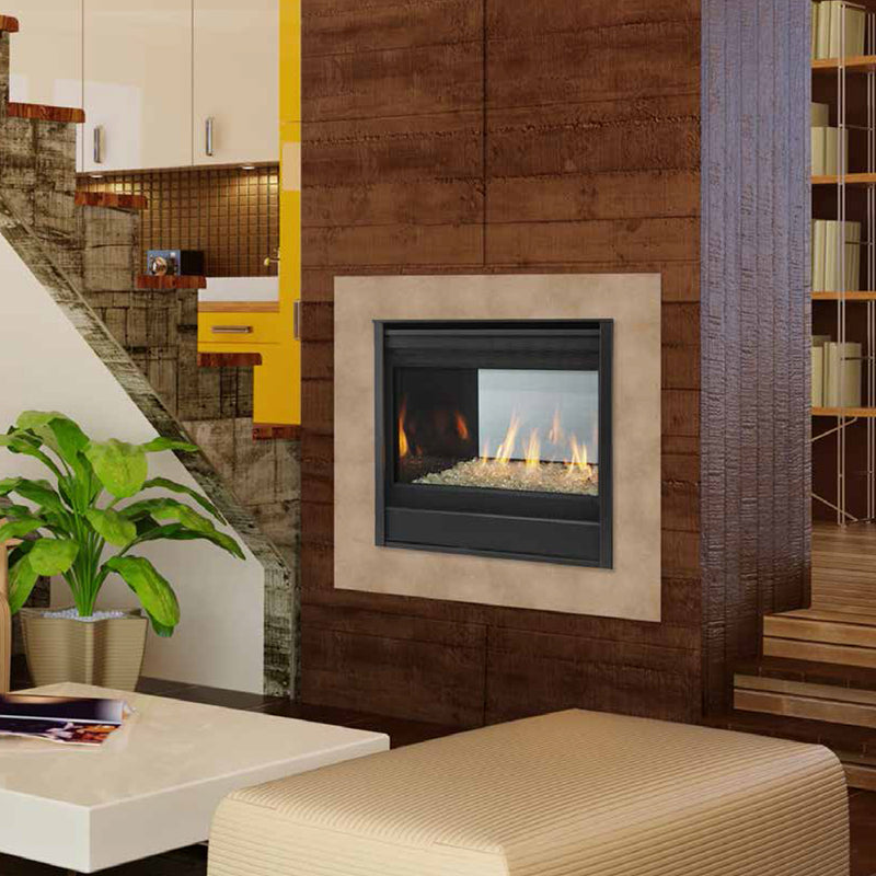 Majestic 36" See Through Direct Vent Multi Side Top/Rear Gas Fireplace With IntelliFire Touch Ignition (NG)