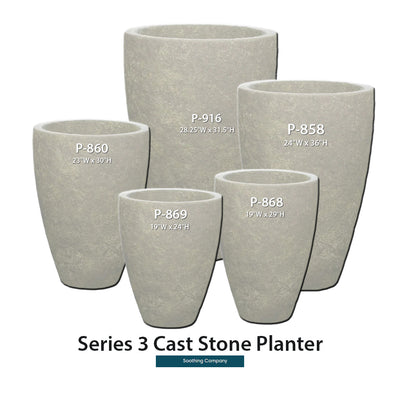 Series 3 Cast Stone Planter