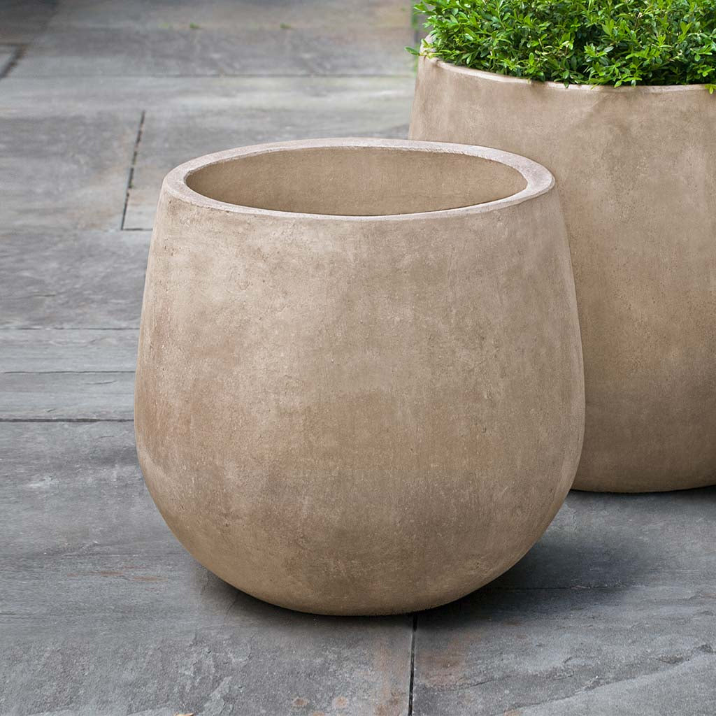concrete plant pots for sale Campania International | Montrose Planter Charcoal / 14.75" W x 15" H