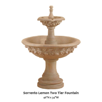 Sorrento Lemon Two Tier Fountain