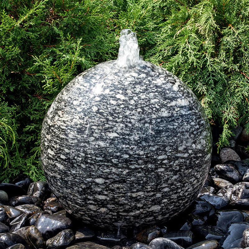 Speckled Granite Sphere Stone Fountain
