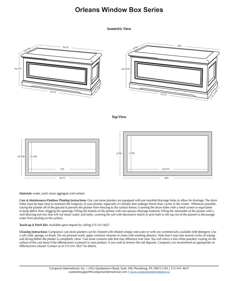 Orleans Window Box