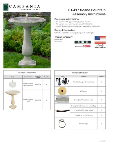 Soane Garden Fountain