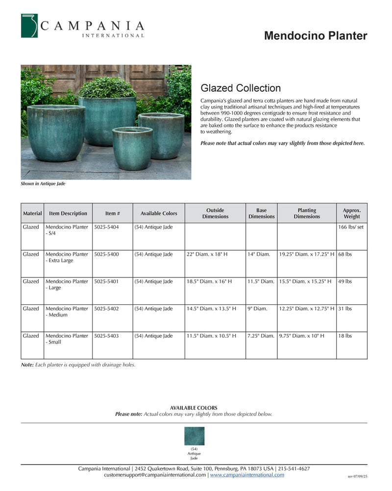Mendocino Planter Nested Set of 4 | Vicolo Antico Collection