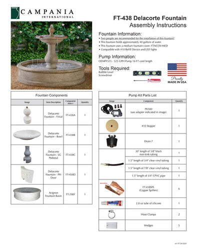 Delacorte Tiered Fountain