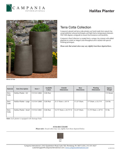 Halifax Planter Nested Set of 2 | Terra Cotta Collection