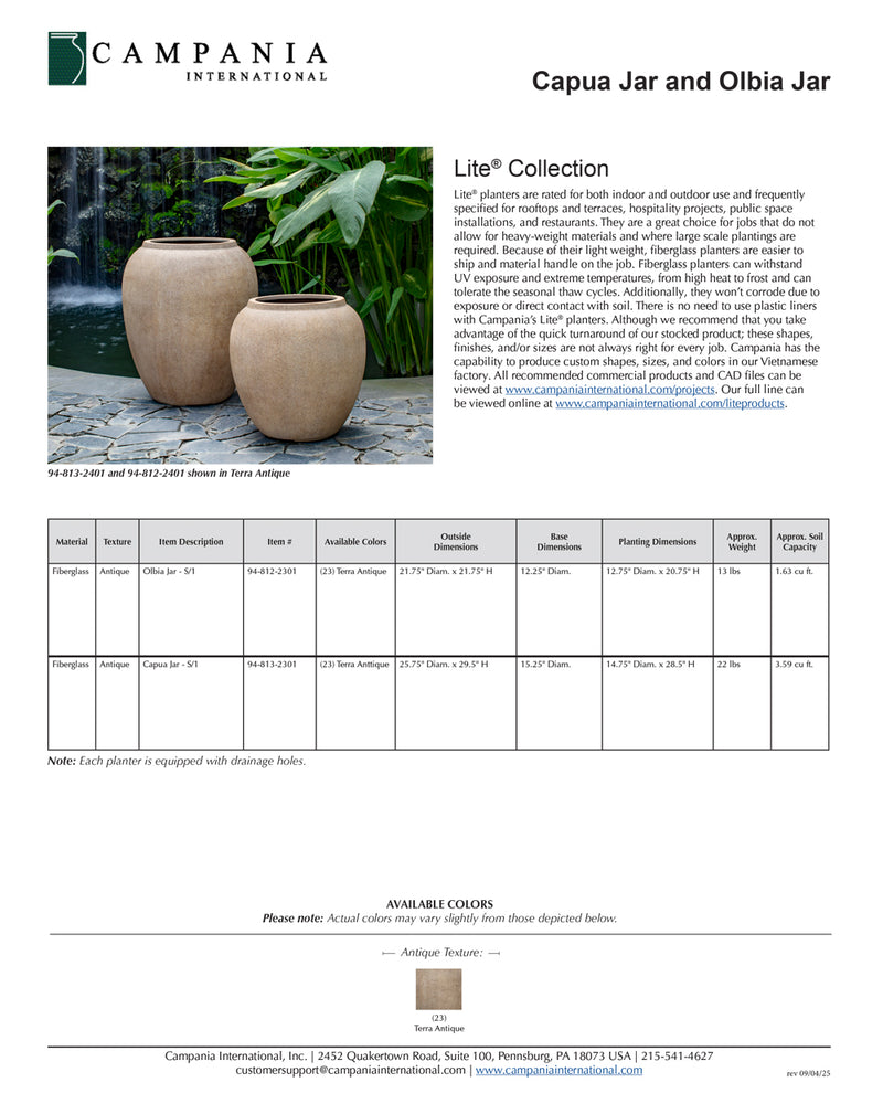 Olbia Jar | Lite® Collection